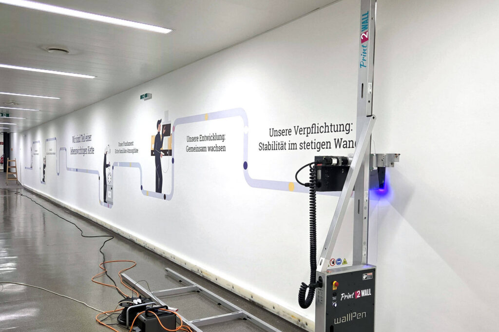 Wanddruck bei Octapharma Pharmazeutika Produktionsgesellschaft m.b.H. in Wien
